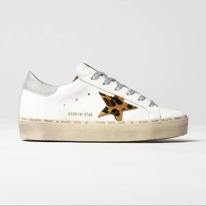 Golden Goose Hi-Star Sneaker - Leopard/Silver